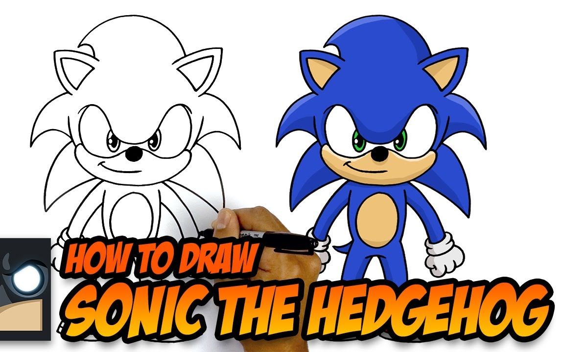 [Drawing 4 Kids][儿童绘画][191216] 如何画刺猬索尼克 How To Draw Sonic哔哩哔哩bilibili