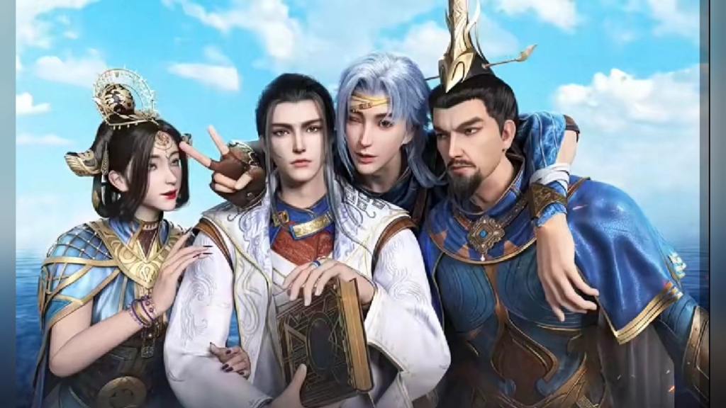 【神澜奇域无双珠】法铧×蓝歌 这张全家福我可太喜欢了!
