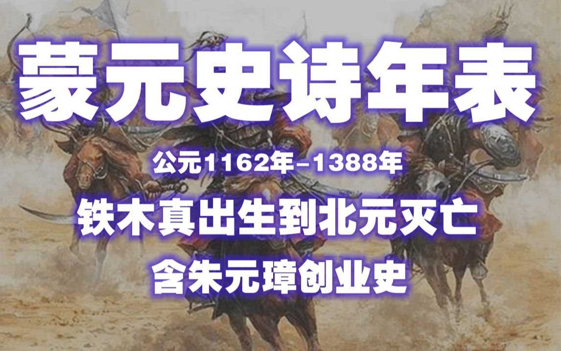 [图]元朝历史年表（翻开草原黄金家族辉煌的史诗篇章）