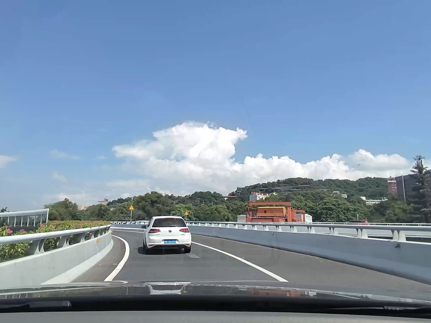 【车载监控】驾驶在福建省福州市 福州洪山桥至马尾亭江