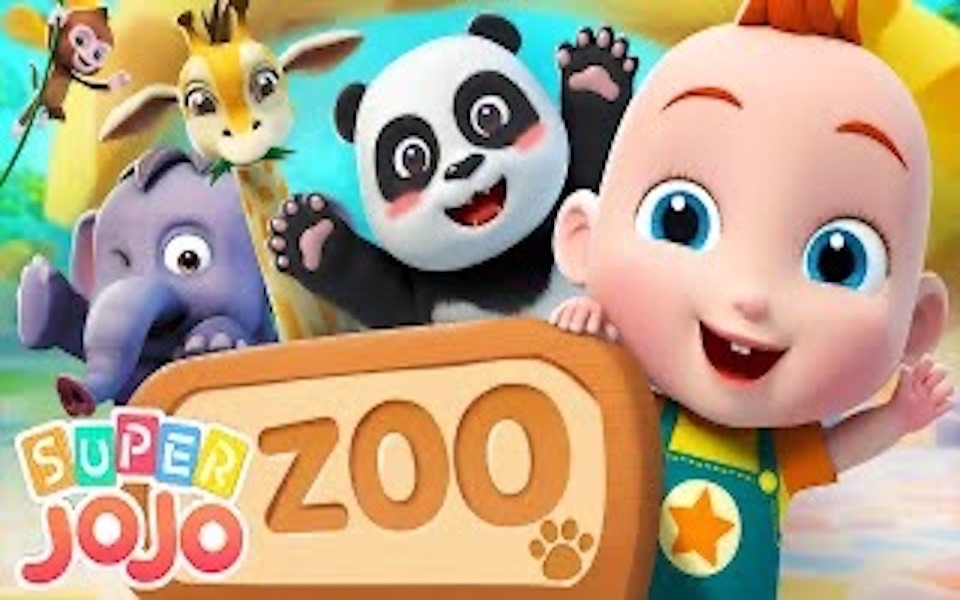 [图]超级JoJo 英语儿歌: 动物园里的动物乐趣 Fun with Animals at the Zoo - 童谣单曲