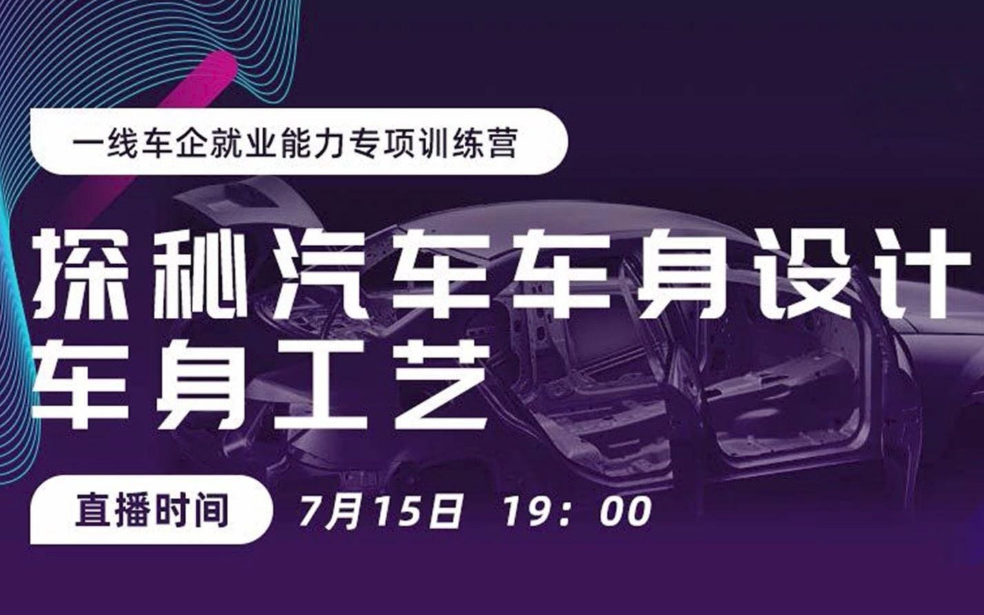 2021仿真知识周4:探秘汽车车身设计和车身工艺哔哩哔哩bilibili