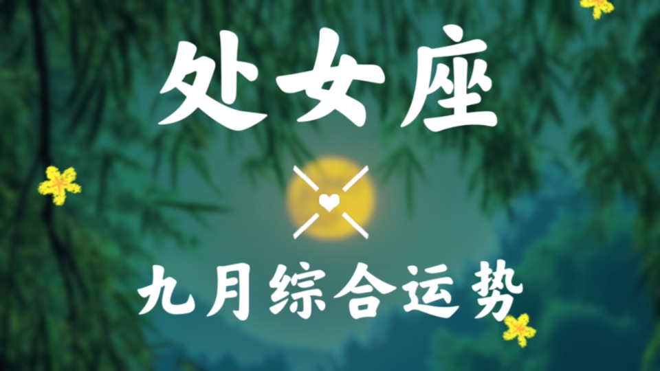 处女座九月超详细综合运势播报“身心灵健康都很重要哦”哔哩哔哩bilibili