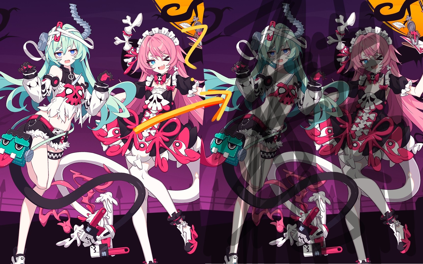 崩坏3/改图:来发双子,萝莎莉亚逃过了一劫