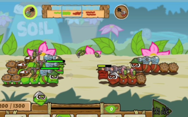 激战毛毛虫军团花园6~7