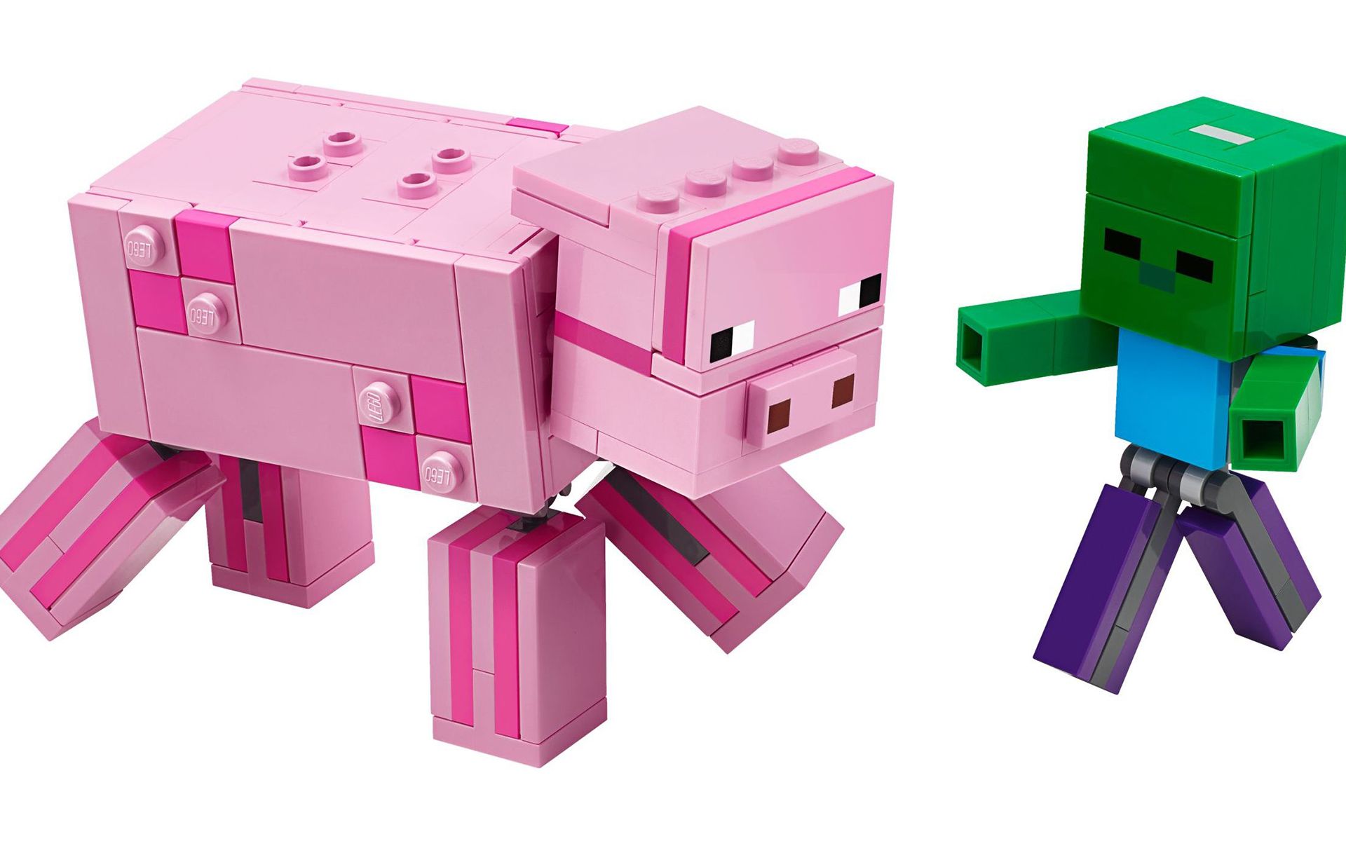 乐高lego21157我的世界猪将是宝宝2020速拼评测