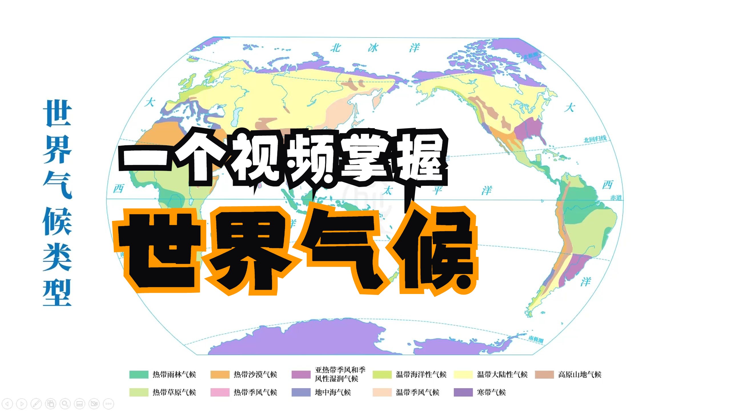 一个视频掌握世界气候的类型、分布规律、特点及成因
