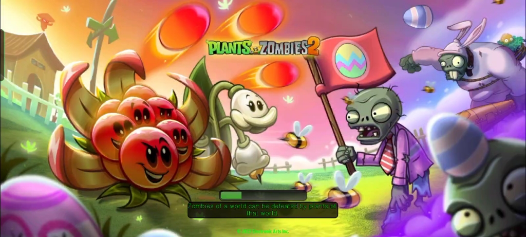 pvz2國際版:全1級植物紅針花和蒲公英的復活節慶典史詩任務:黃金倍蕾