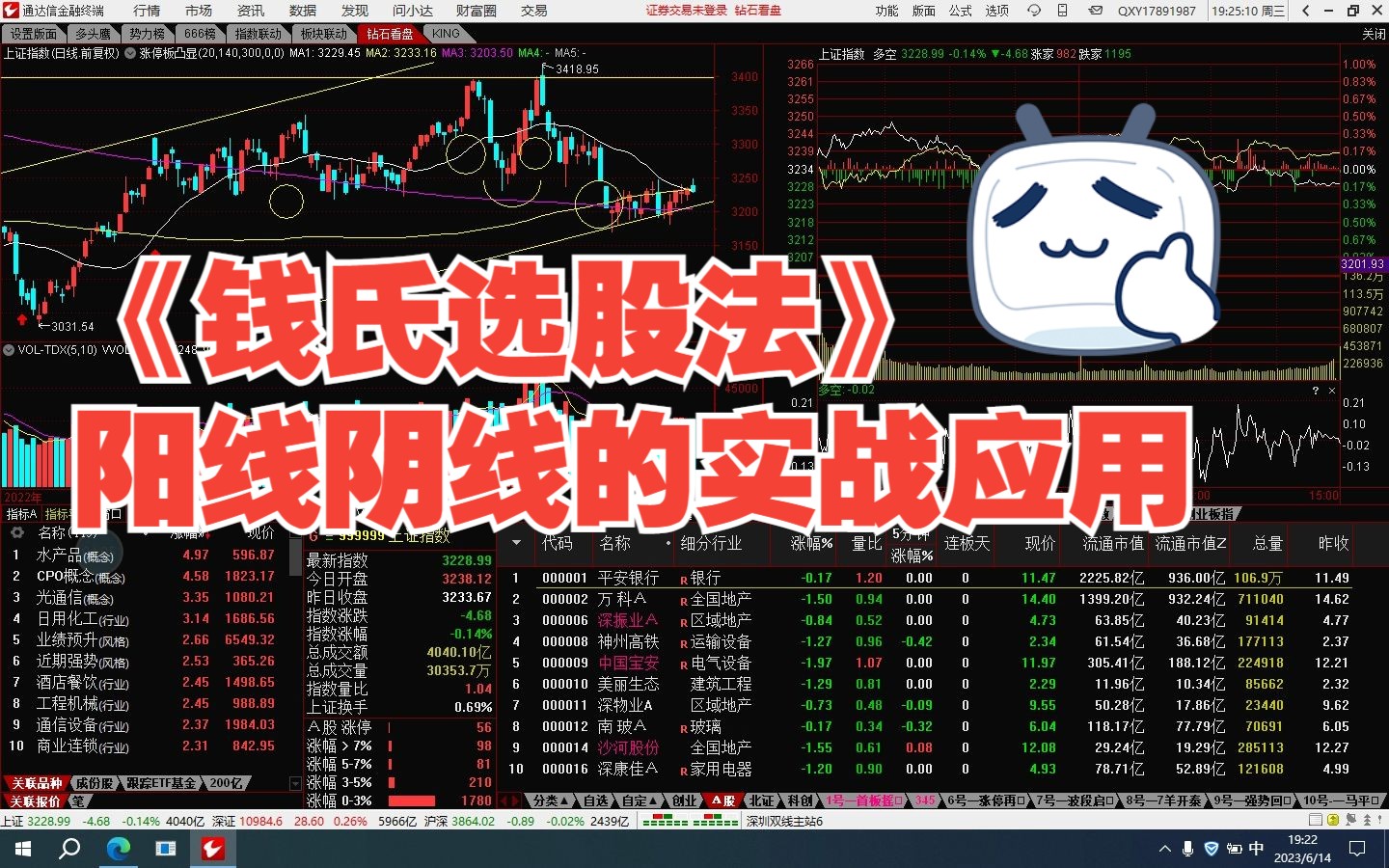 《钱氏选股法》阳线阴线的实战应用哔哩哔哩bilibili