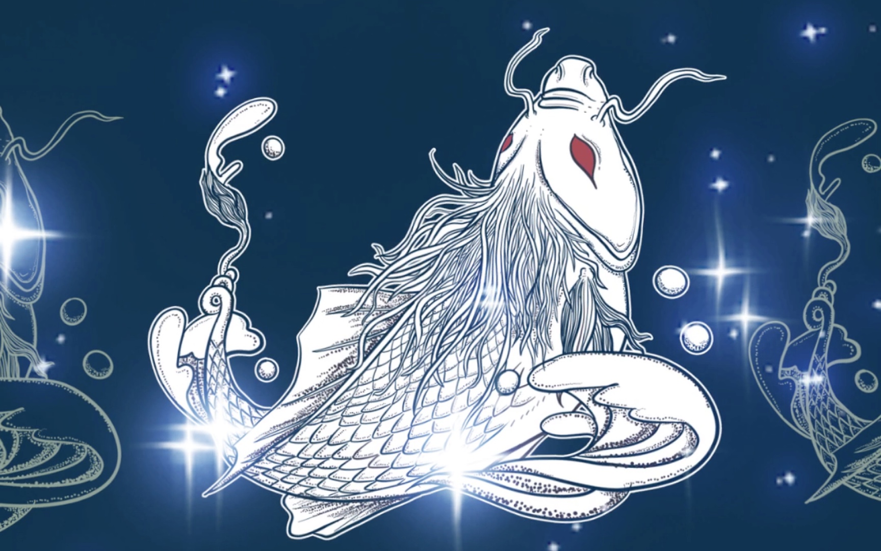 【procreate 】山海经异兽-鱄鱼