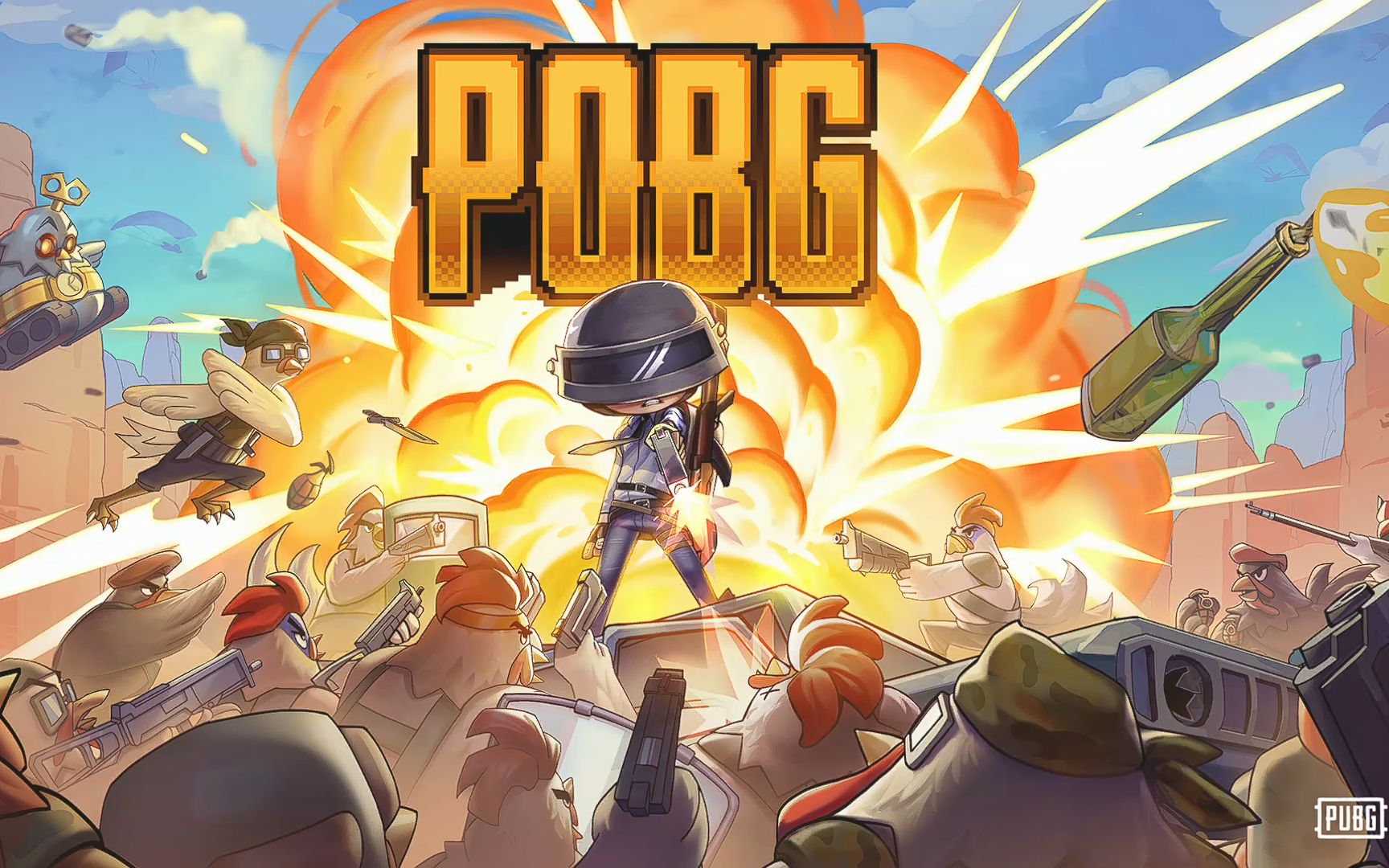 简直玩疯了~pubg新玩法:鸡地求生之卡拉金_哔哩哔