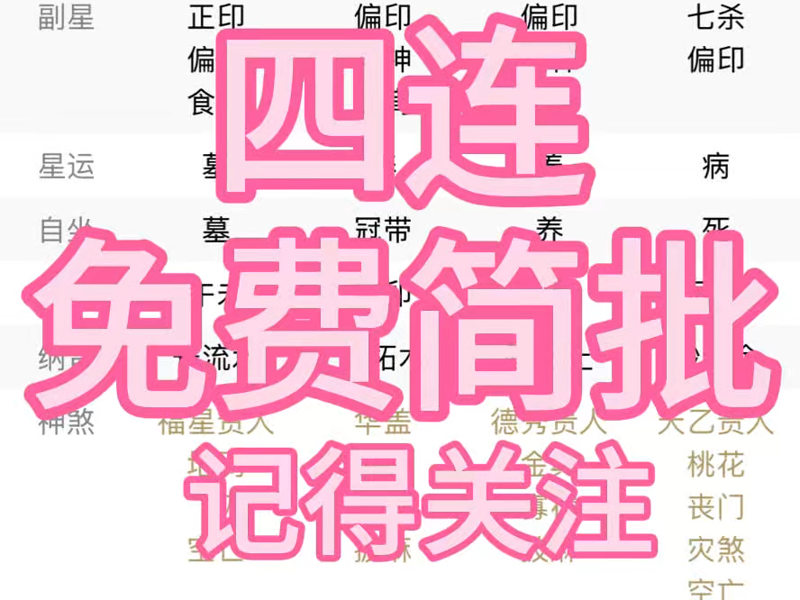 八字看学业,财运、婚缘、事业等!随缘简批哔哩哔哩bilibili