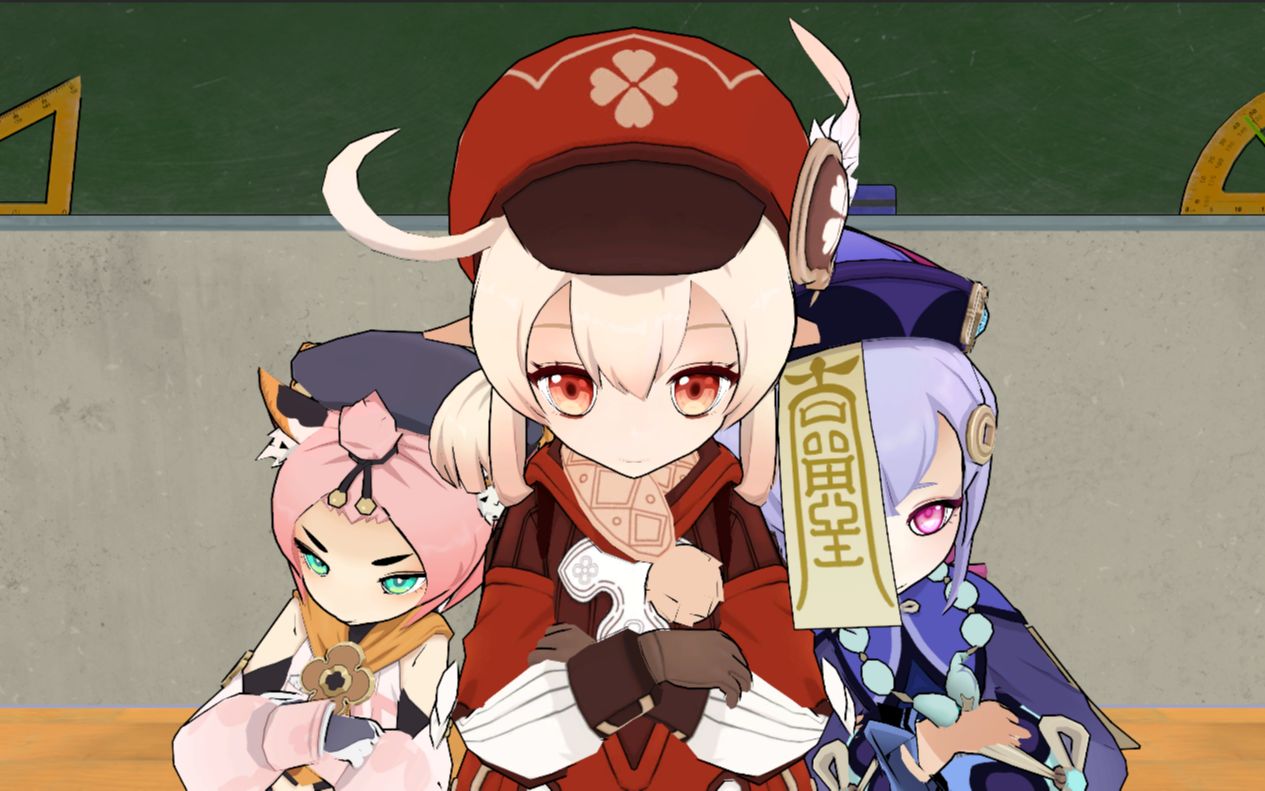 【4k|60fps原神testmmd】三小只的幻想嘉年华!