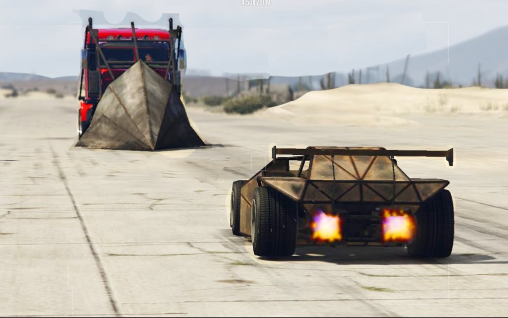 【GTAOL】斜面铲车 Vs 尖锥卡车【HyperJack】-洛圣都交通LST-洛圣都交通LST-哔哩哔哩视频