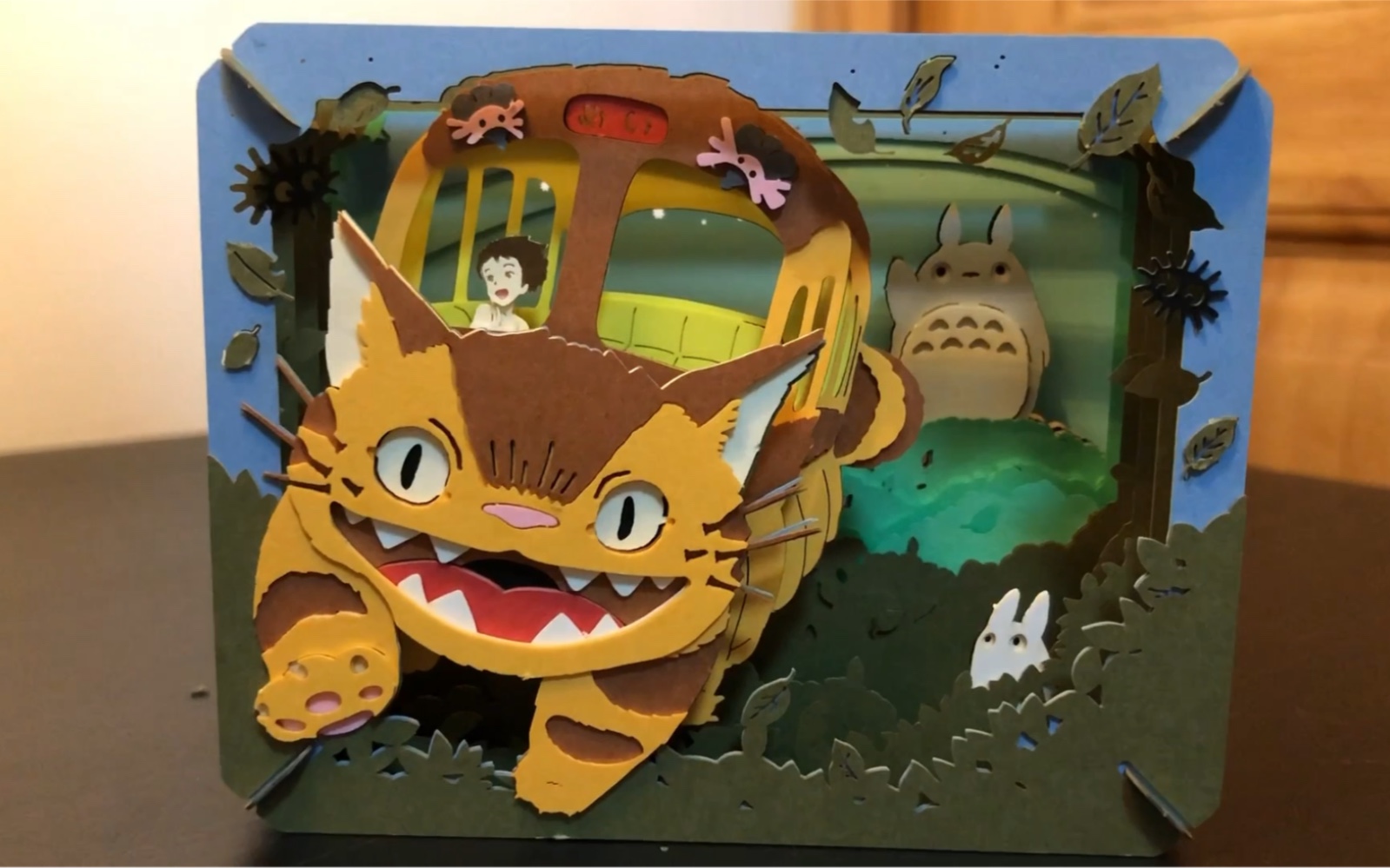 立体纸模型制作【龙猫】过程治愈