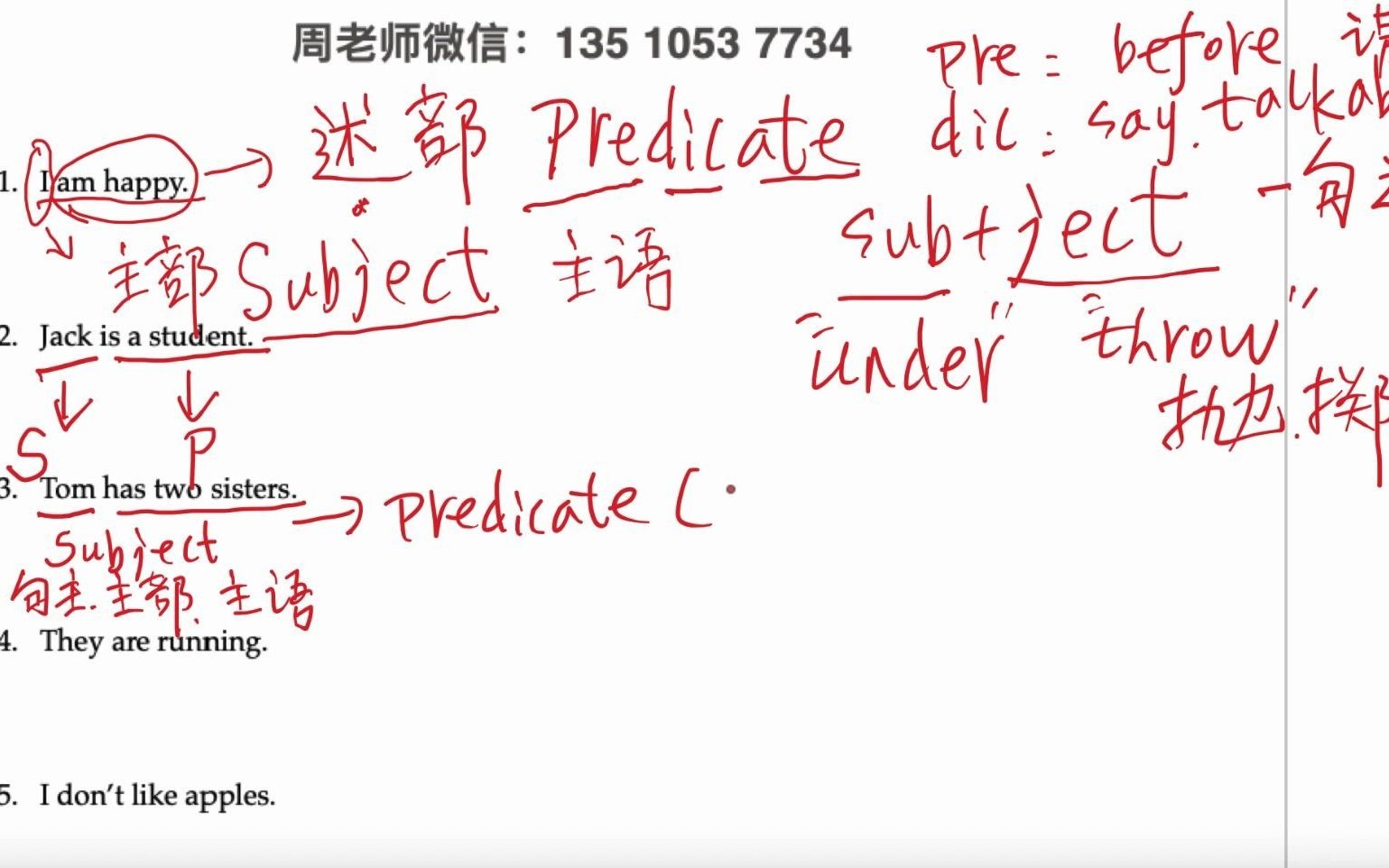 英语语法句子结构之“主部和述部”哔哩哔哩bilibili