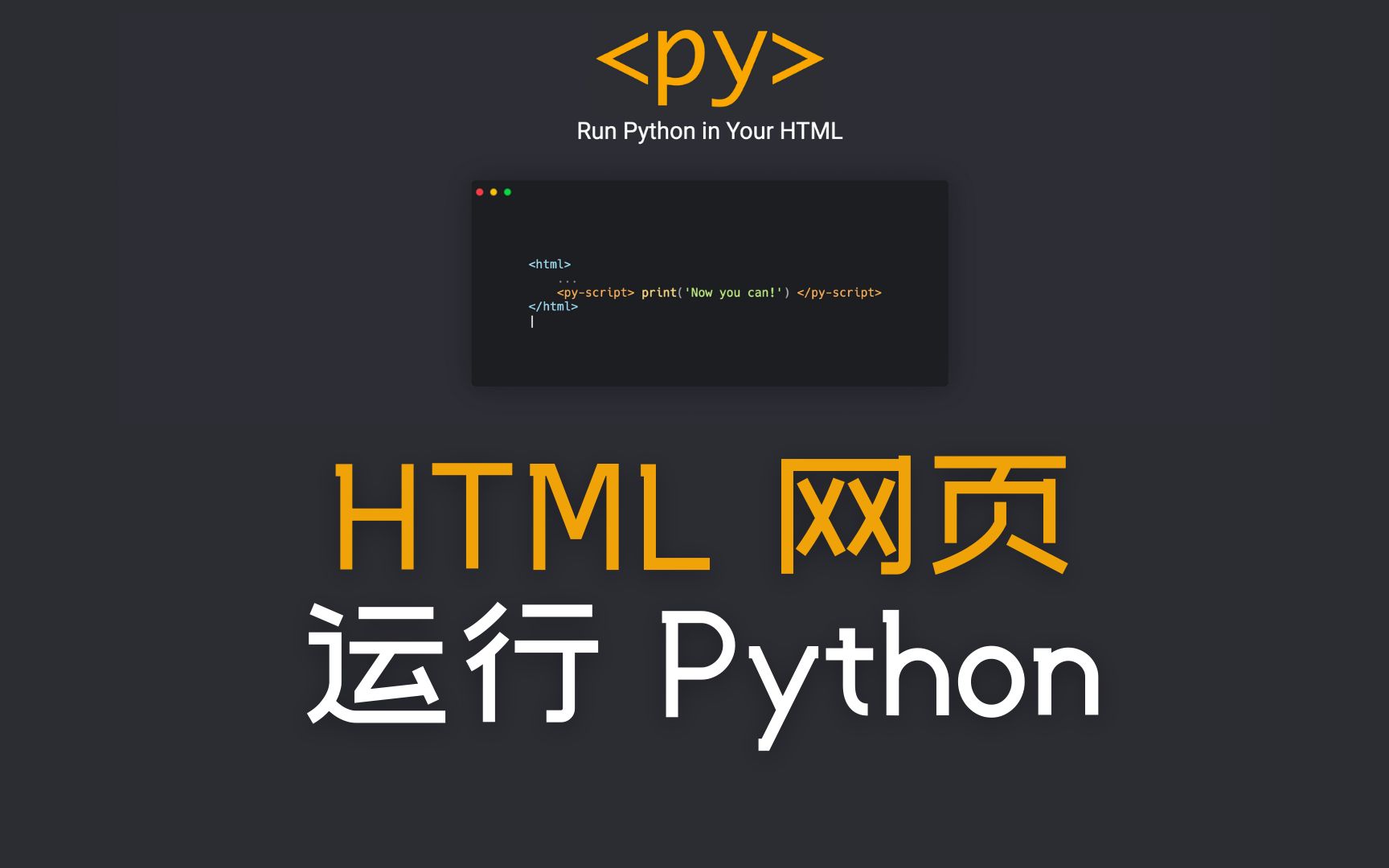 HTML 网页里运行 Python 要不要试试?哔哩哔哩bilibili