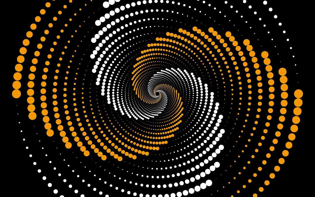 ai 旋转抽象图点