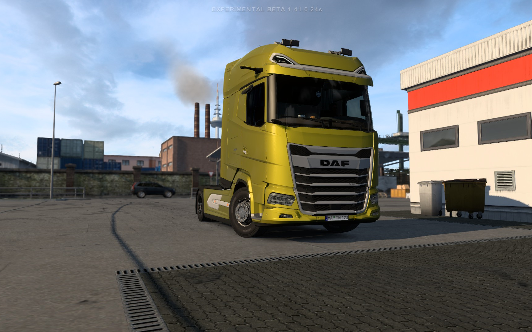 欧洲卡车模拟2 达夫新旗舰xg 改装加外部展示 euro truck simulator 2