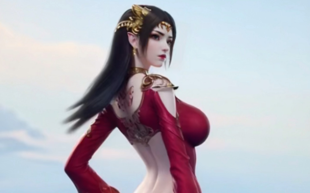 ai 美杜莎 回眸 全身图