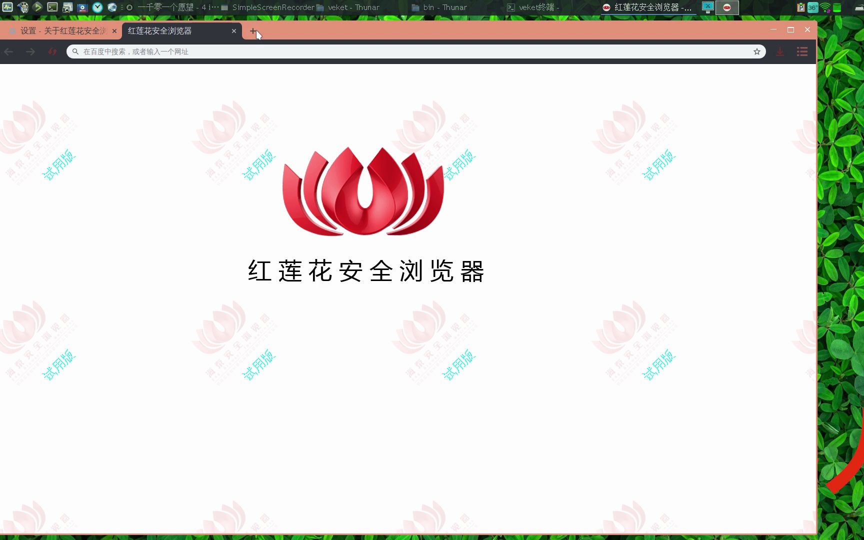 浏览器也有试用版?红莲花安全浏览器哔哩哔哩bilibili