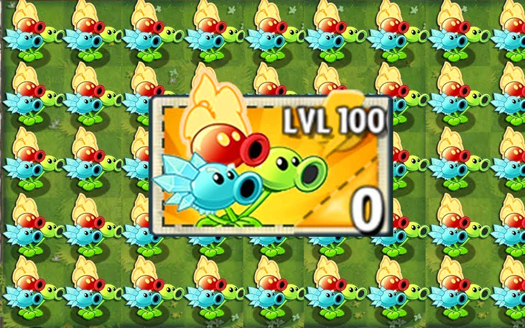 植物大战僵尸:0到100级的10种植物挑战僵尸,哪个最强呢?