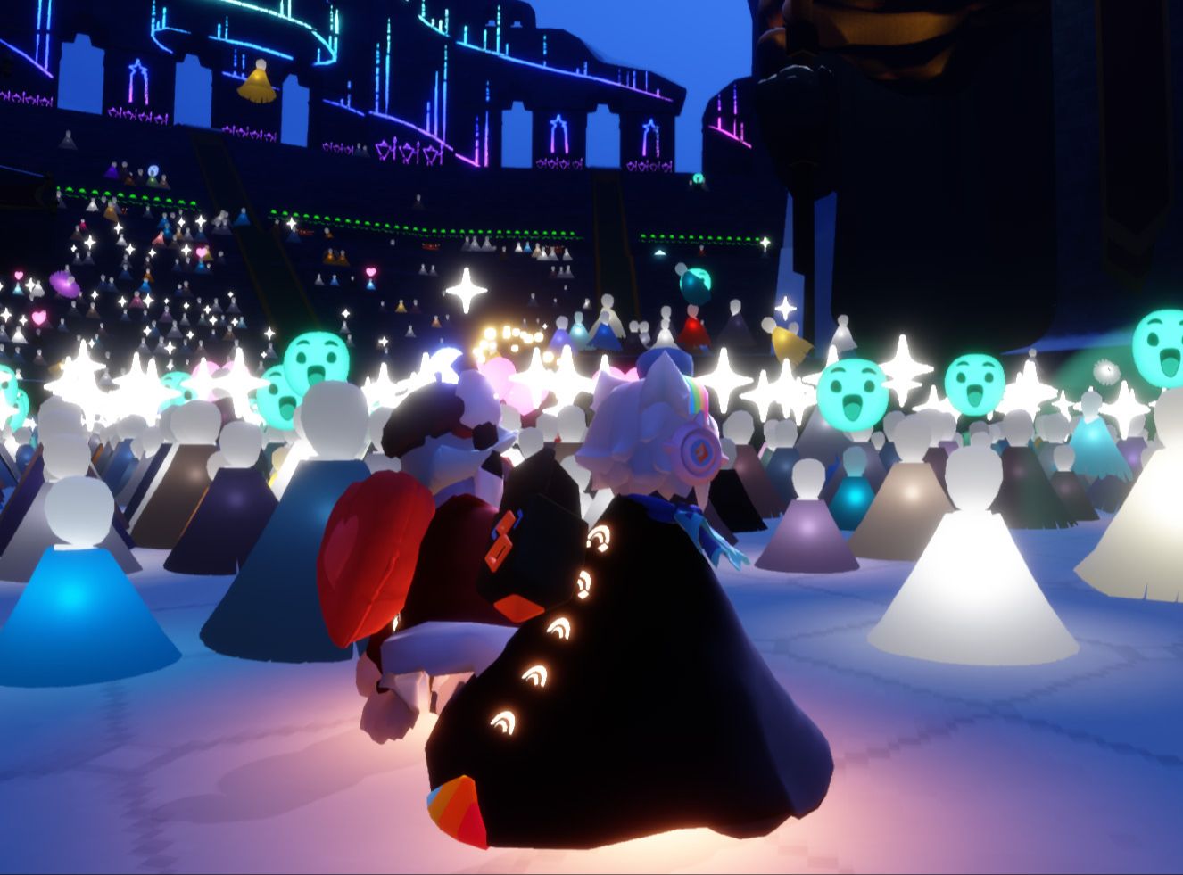 【sky光遇/国际服】五周年欧若拉演唱会初体验(无剪辑)