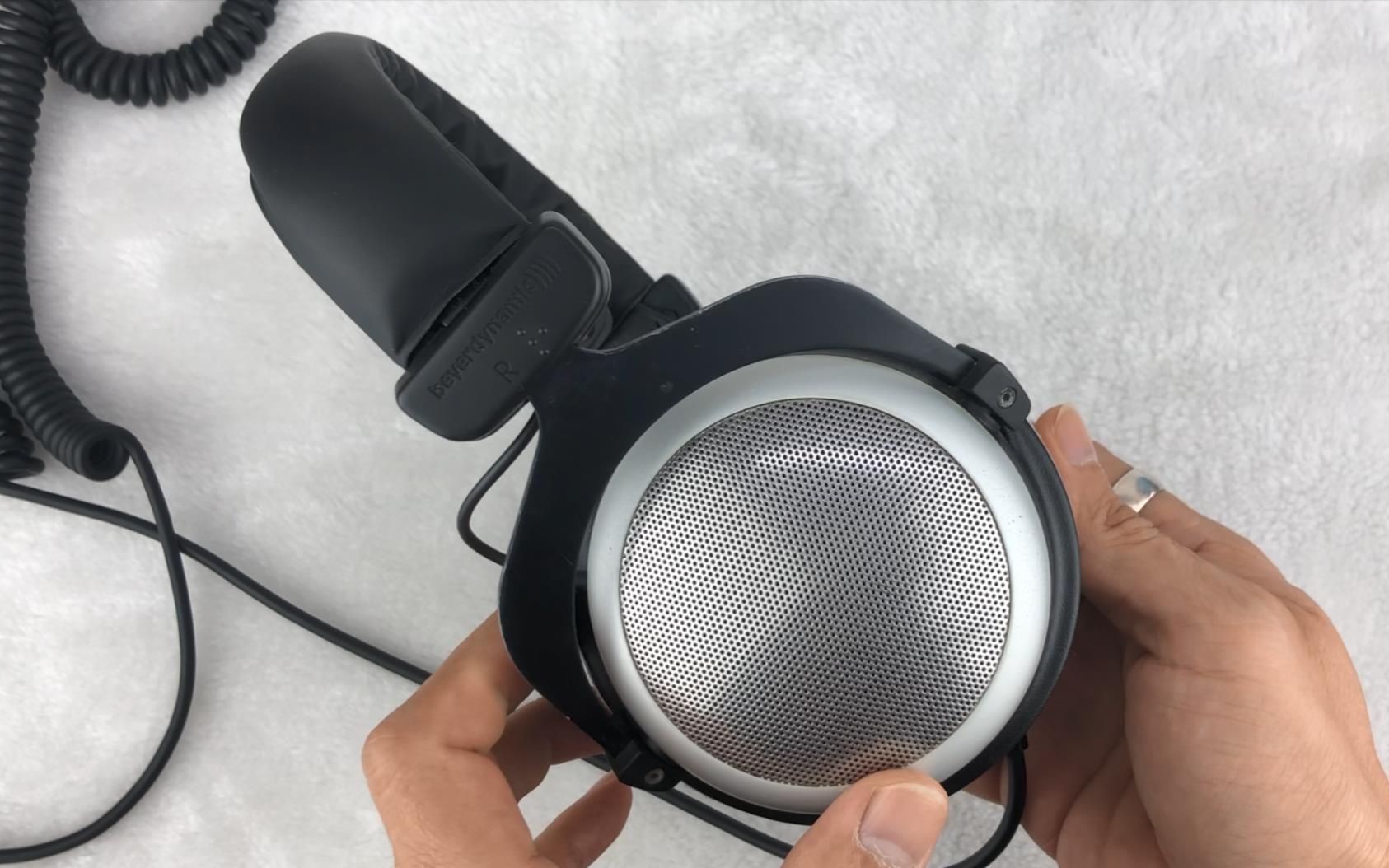 音圈线氧化发黑腐蚀断线,拜亚动力dt880pro耳机单元无声拆解振膜修复