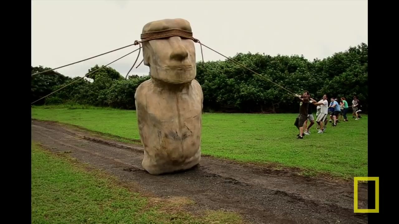 [图][Nat Geo][生肉][搬运] 复活节岛石像是如何移动的?| Walking with Giants