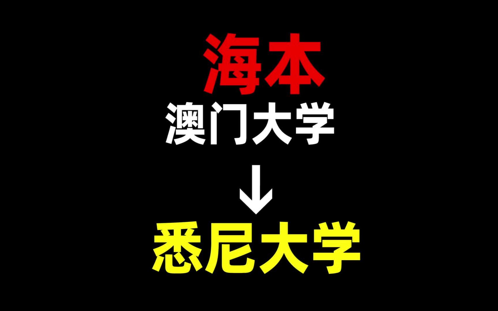 从海本到悉尼大学,我都经历了什么?澳门大学|悉尼大学|澳洲留学哔哩哔哩bilibili