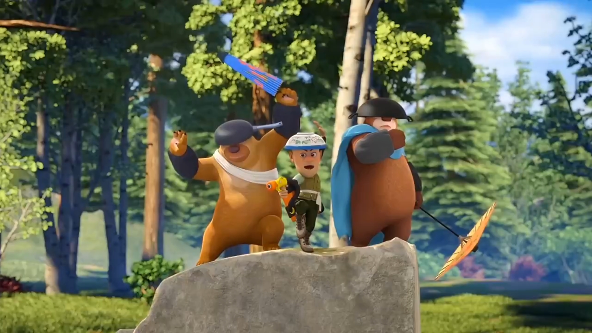 熊出没三剑客大战泥人剑客