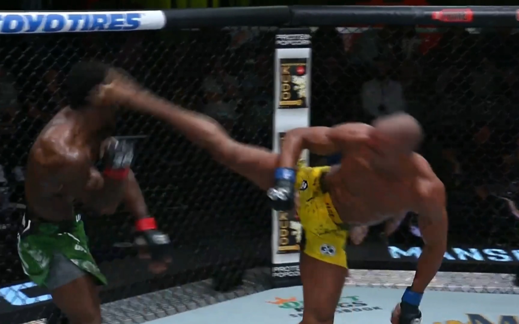 ufc格斗之夜 "腿王"巴博萨一致判定战胜尤索夫