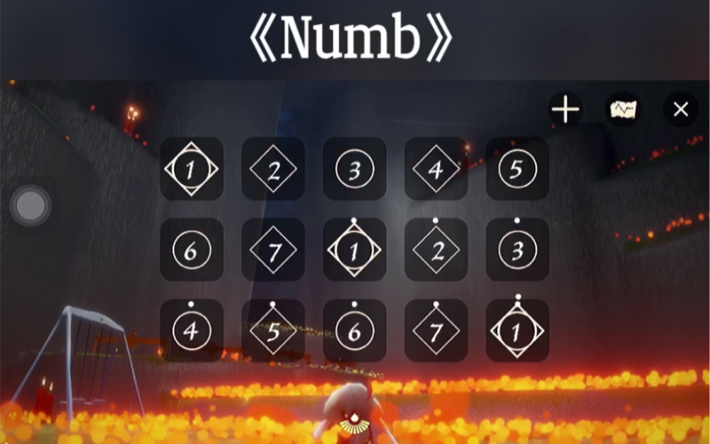 活动作品numb光遇琴谱拇指琴