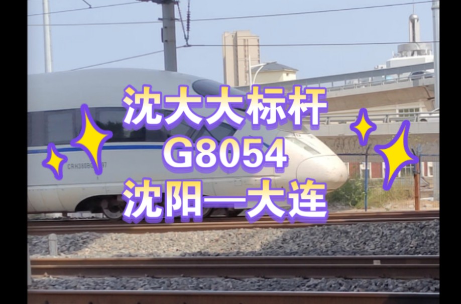 沈局沈动沈阳北所CRH380BG 5697担当G8054次列车通过沈阳玉屏路区域.哔哩哔哩bilibili