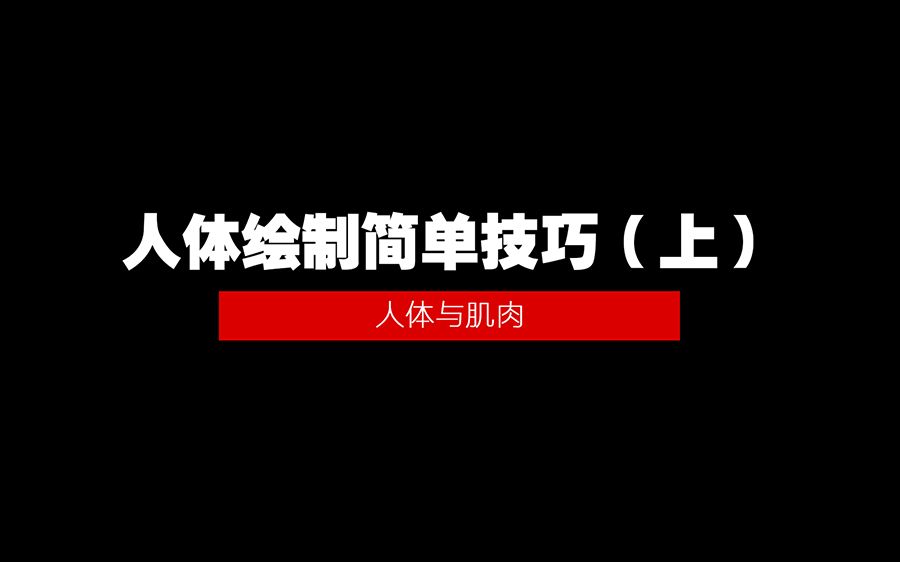 【人体教程】十分钟学会画标准的人体结构哔哩哔哩bilibili