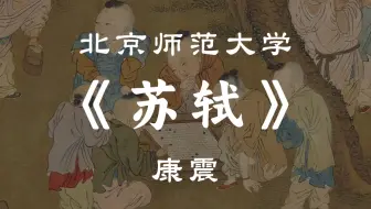 【北京师范大学】《苏轼》康震