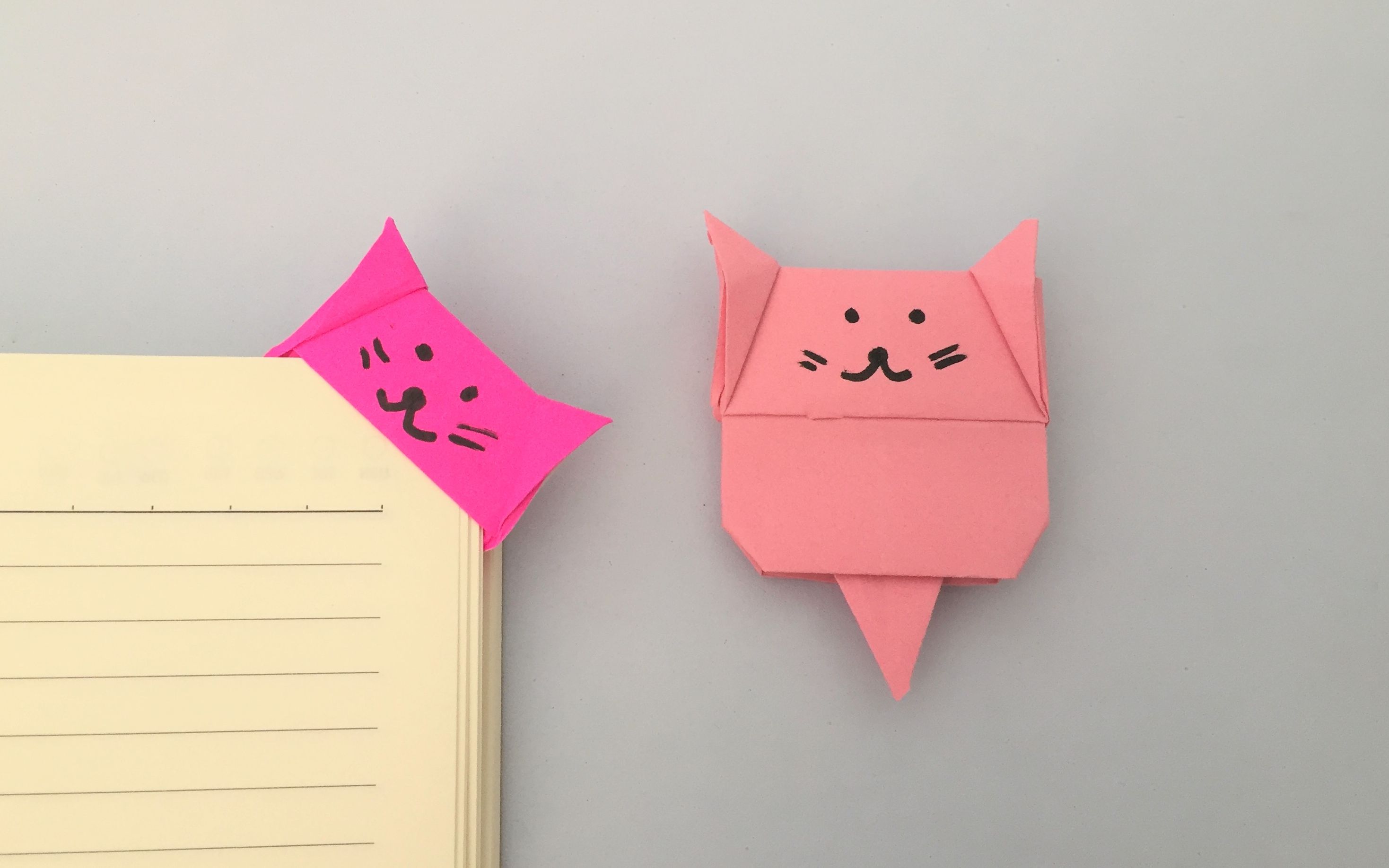 折纸 小猫书签