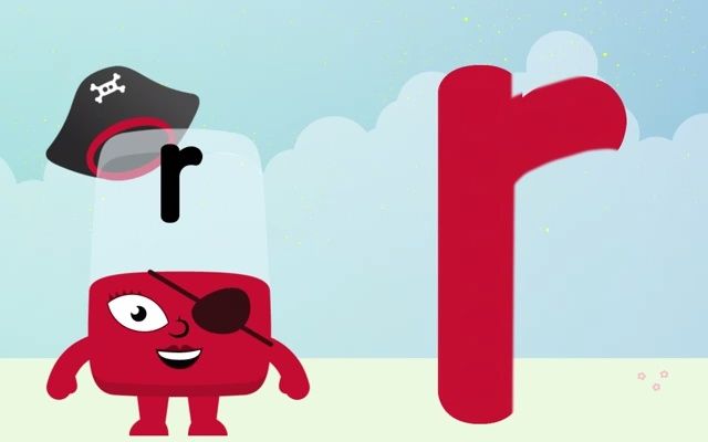 [图]26个英文字母的书写笔画R-字母积木@Alphablocks - Learn How to Write the Letter R