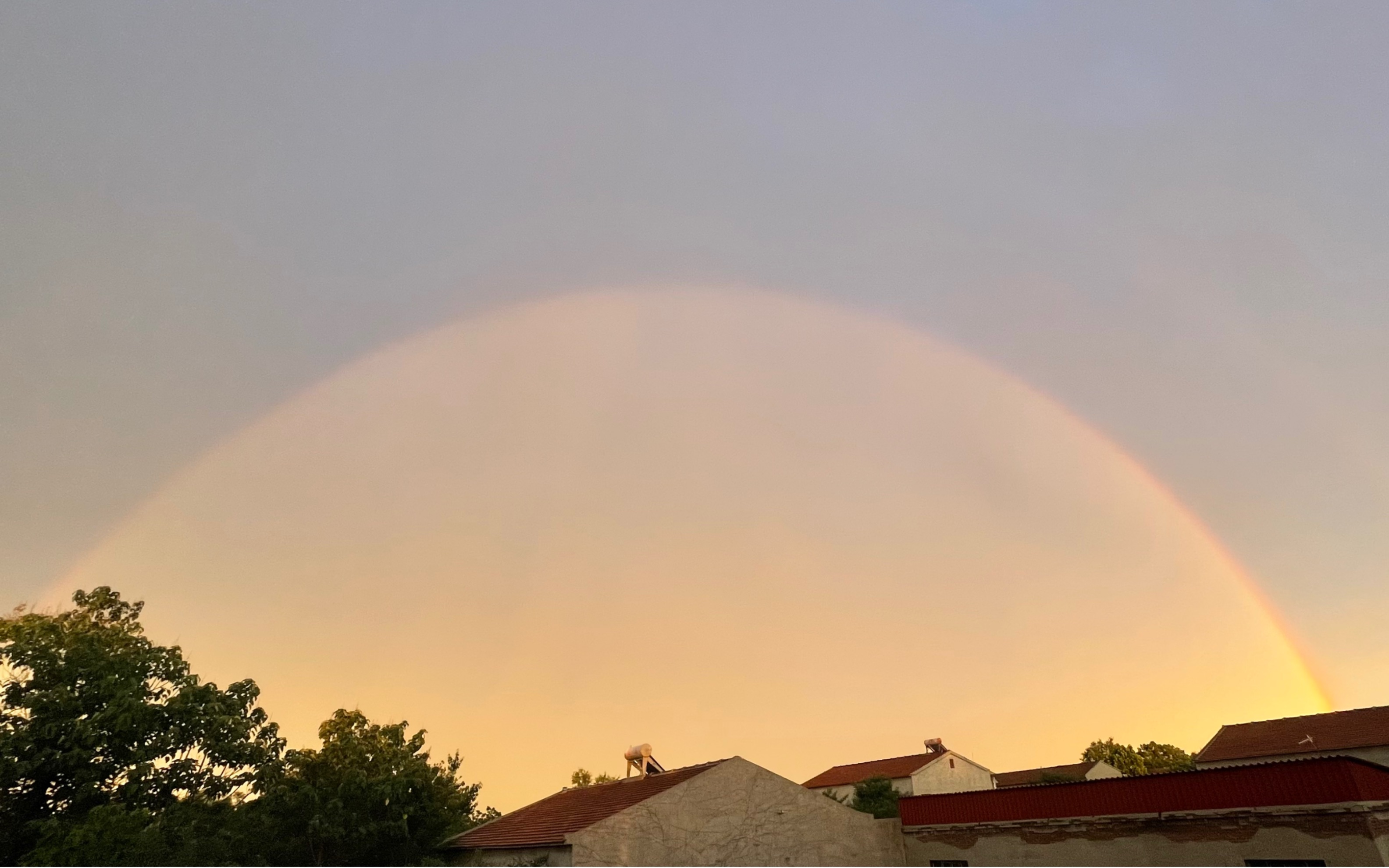 双环彩虹幸运女神降临祝我上岸吧