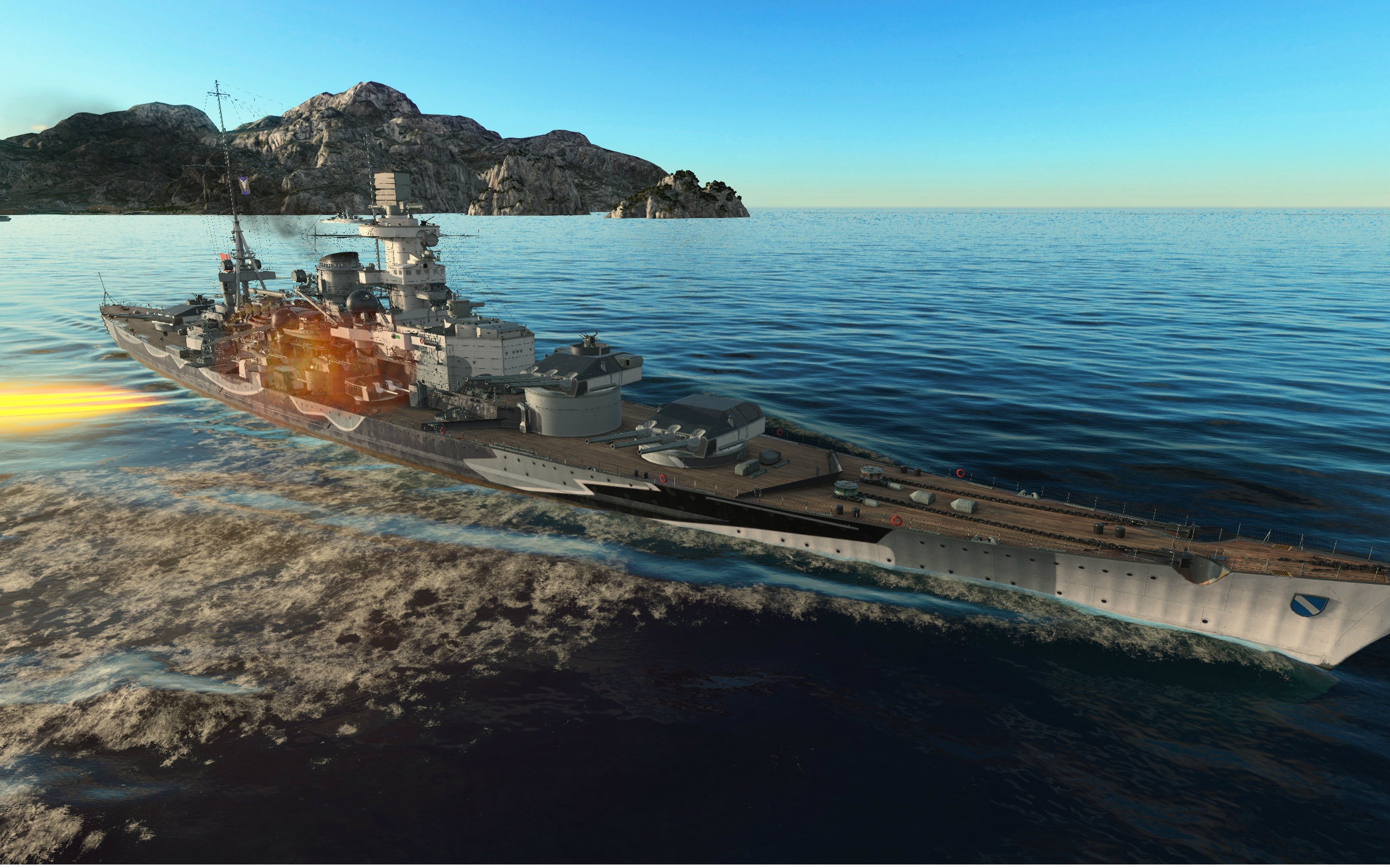 战舰世界7级德国金币战列舰沙恩霍斯特游戏录像