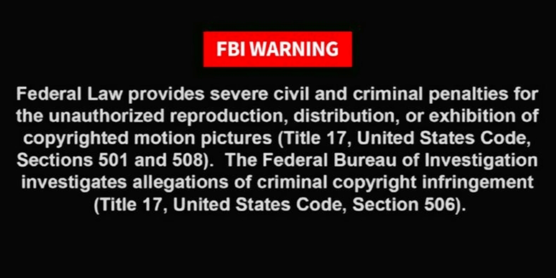 [图]FBI WARNING！ 18岁以下禁止观看！