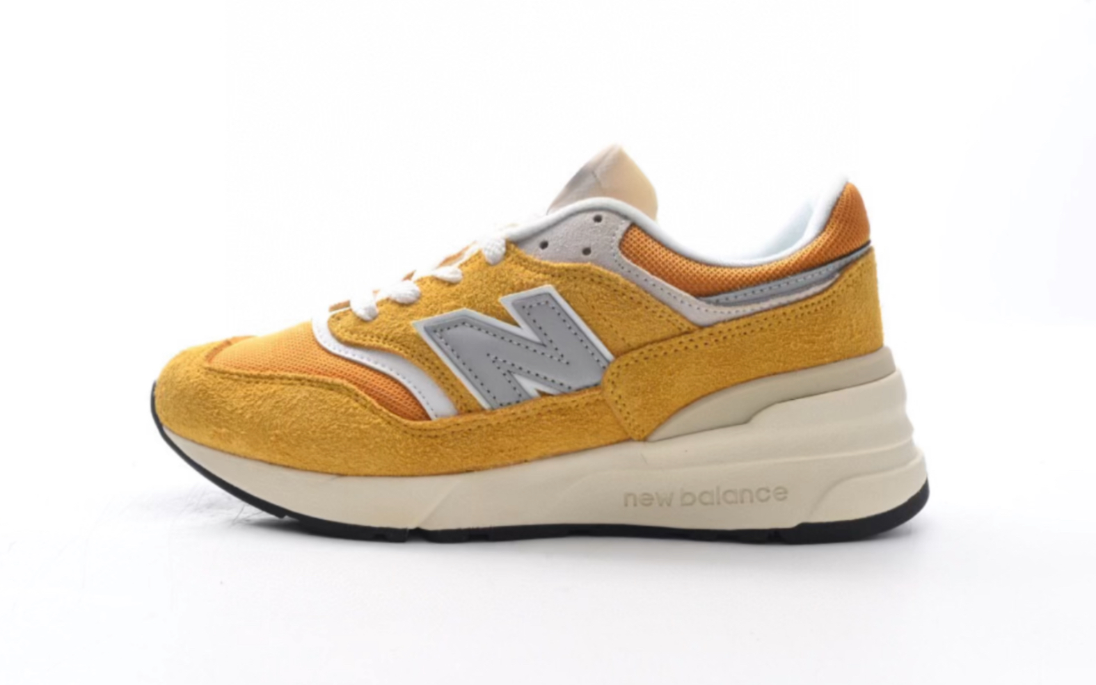 新百伦 new balance 997r navy 亮黄白复古厚底低帮运动跑鞋u997rcb