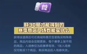 Download Video: 赛季商店入场券能买什么