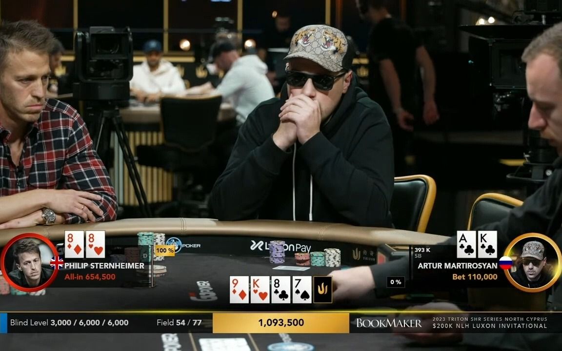 翻前4bet的ak,顶对遇set,难呀!传奇扑克塞浦路斯站20wday2(02)