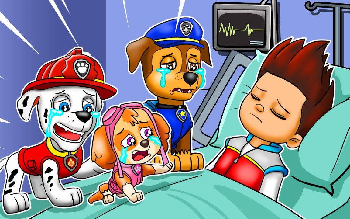 汪汪队玩具:正义的莱德挺身救火却受伤了,狗狗们轮流照顾他!