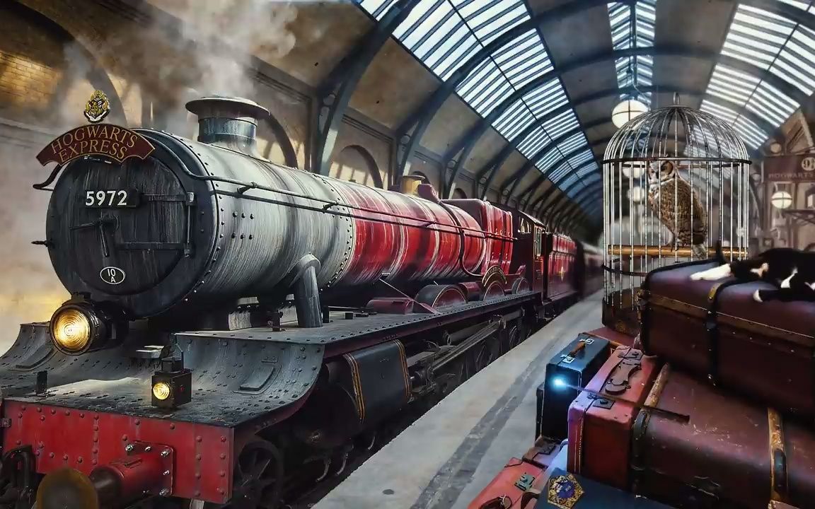 国王十字车站906站台[]哈利波特魔法石氛围73 学习放松_哔哩哔哩