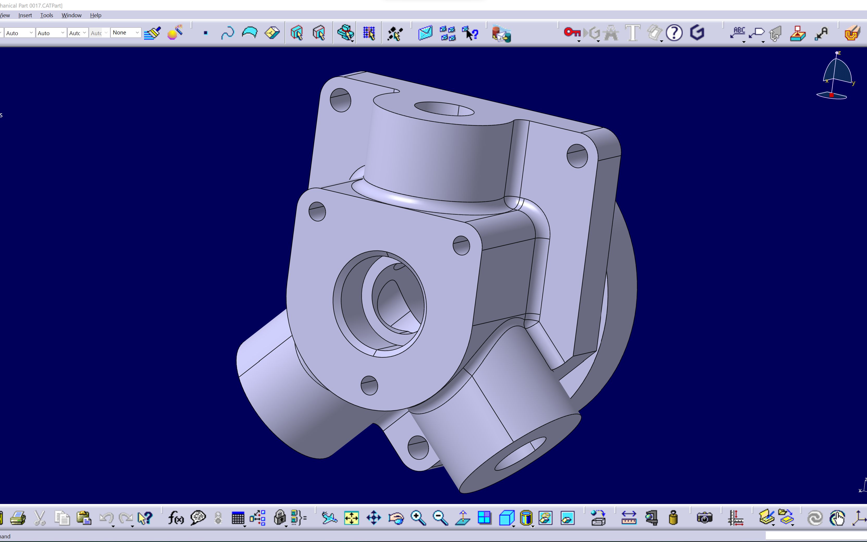 CATIA零件实体建模练习0017哔哩哔哩bilibili