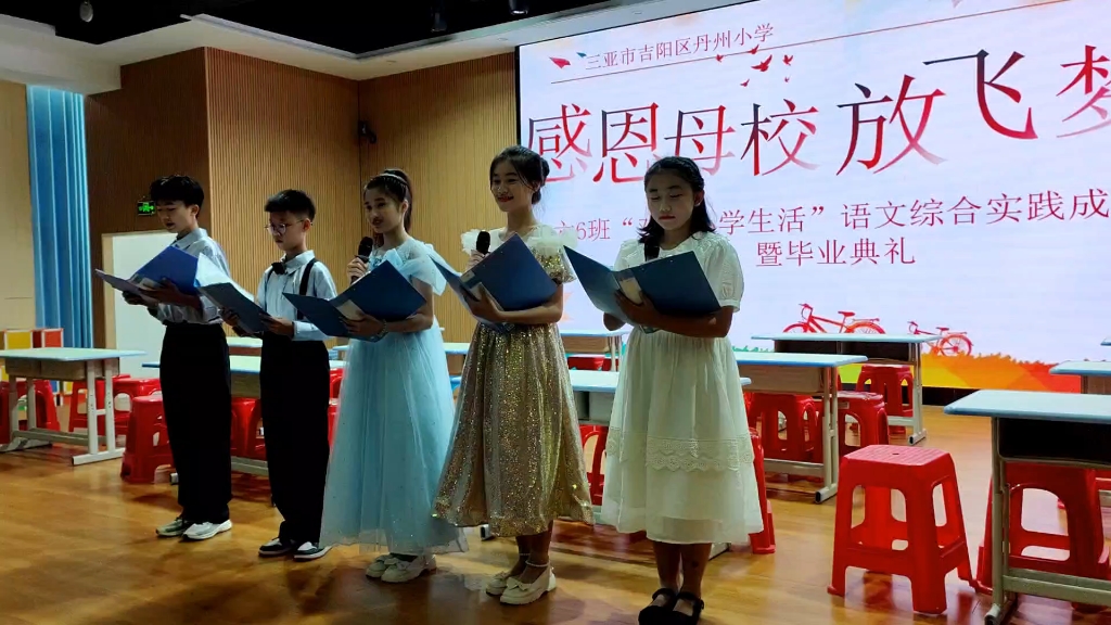感恩母校 放飞梦想——三亚市吉阳区丹州小学六6班"难忘小学生活"综合