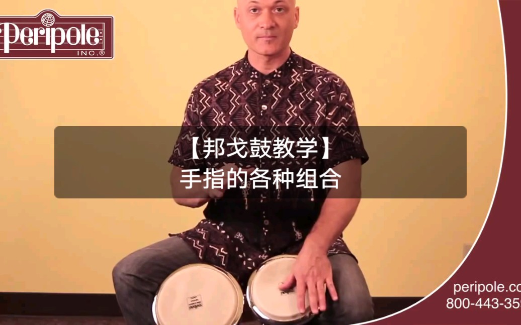 [图]【邦戈鼓教学】手指的各种组合Thumb-Fingers Combination for the Bongos