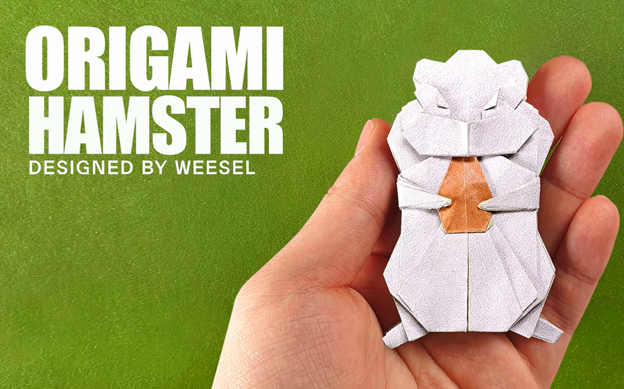 【WEESEL ORIGAMI】折纸仓鼠哔哩哔哩bilibili